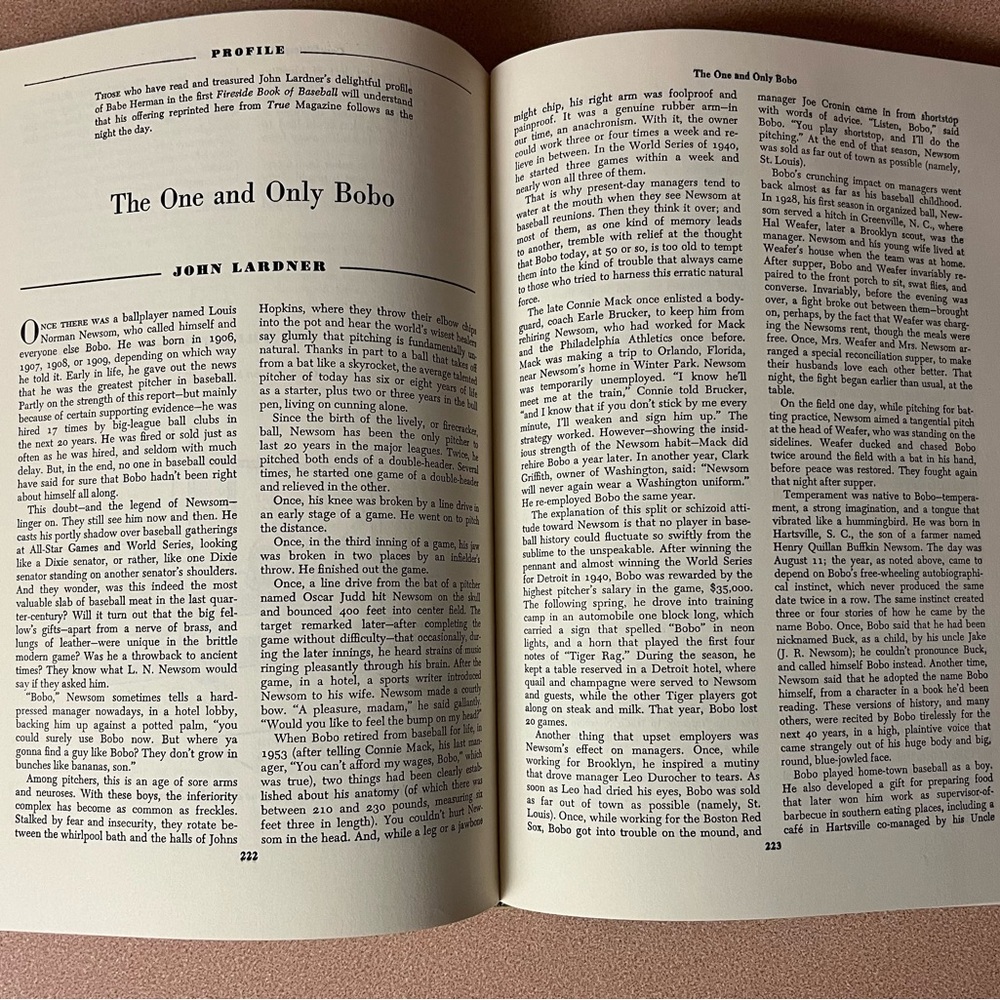 Vintage 1958 The Second Fireside Book of Baseball Edited By Charles Einstein - Picture 8 of 10